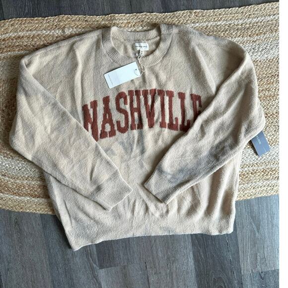 THREAD & SUPPLY Women's Nashville Sweater Size 1X In Sand Brick - Picture 2 of 16